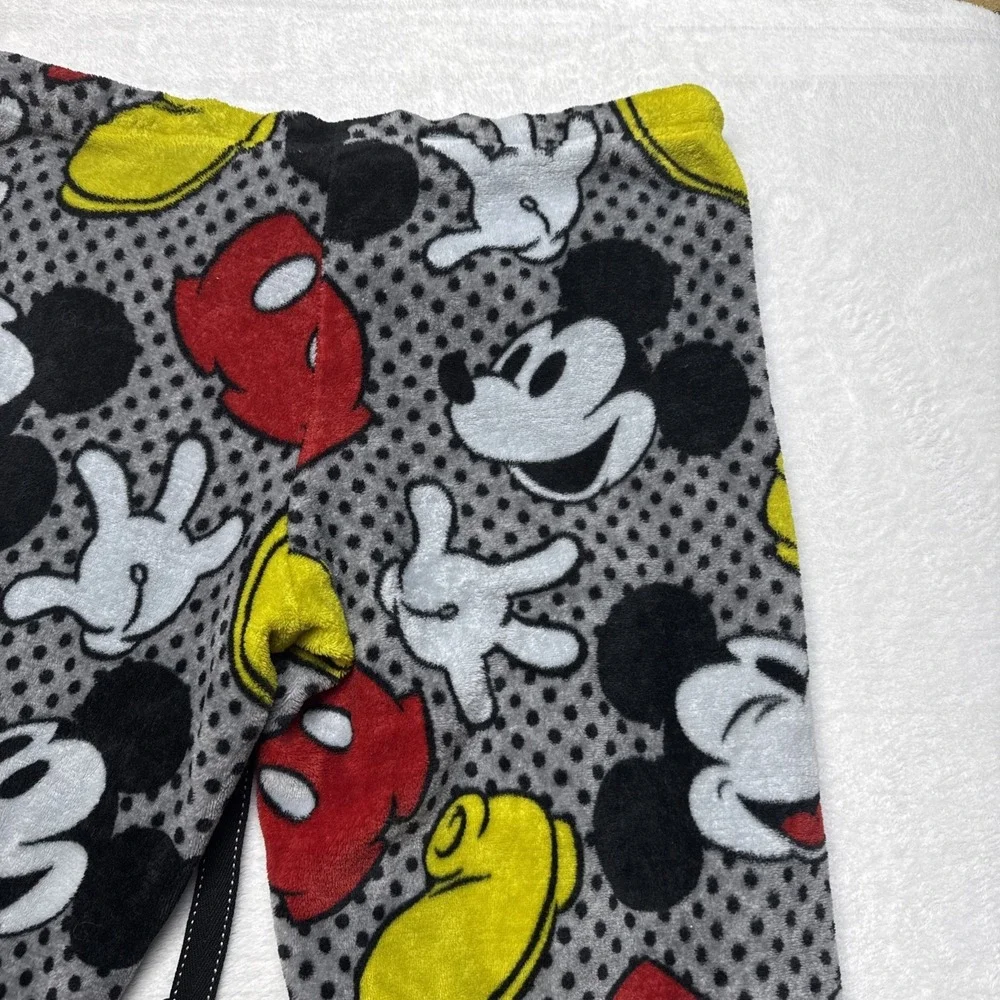 Disney Mickey Mouse Woman's Large Fleece Sleep Pants Size L (12-14) Sleepwear - Picture 12 of 15